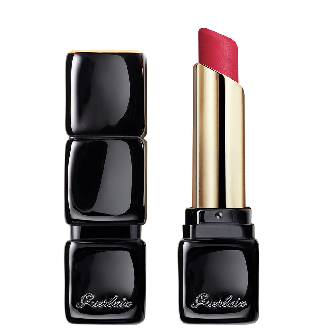Kiss Kiss Tender Matte Rossetto Matte Luminoso Delicato 666 Lucky Pink_GUE043363_Guerlain