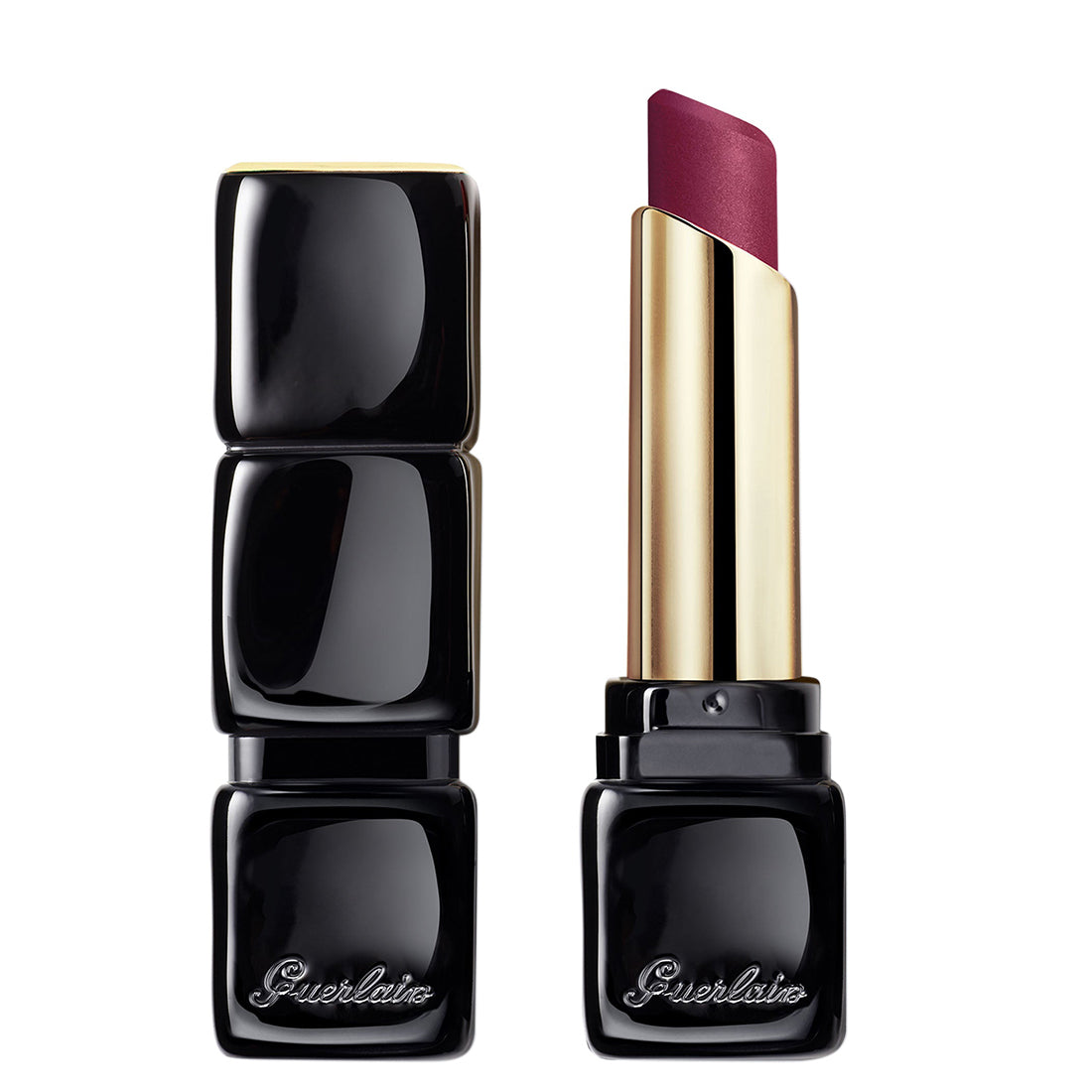 Kiss Kiss Tender Matte Rossetto Matte Luminoso Delicato 880 Caress Plum_GUE043365_Guerlain