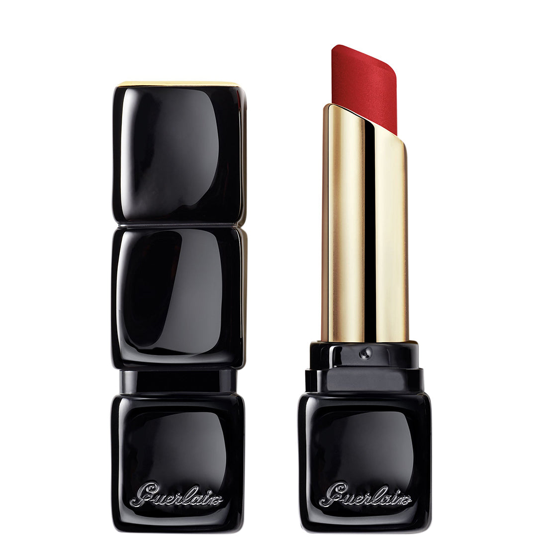 Kiss Kiss Tender Matte Rossetto Matte Luminoso Delicato 910 Wanted Red_GUE043370_Guerlain