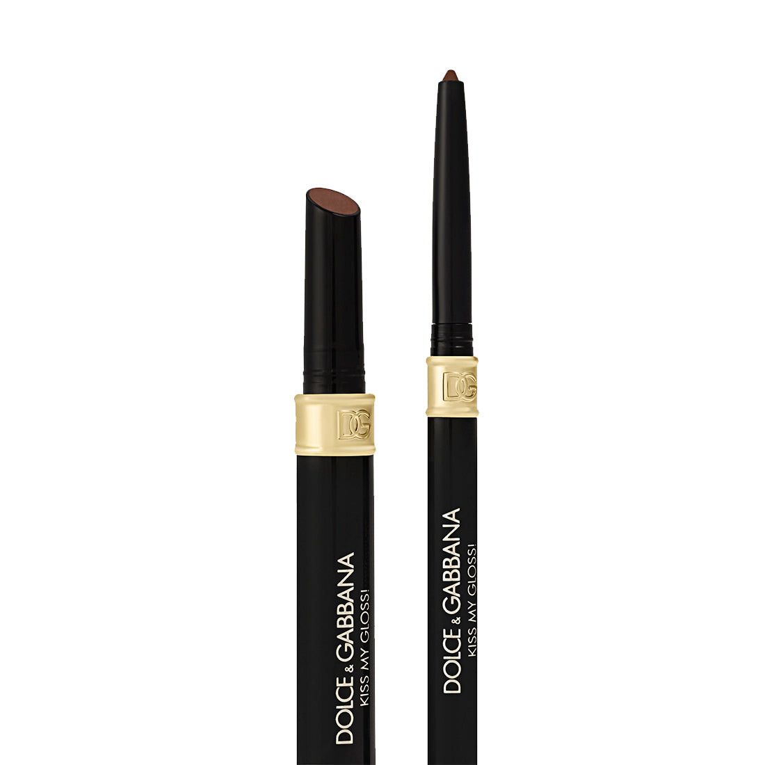 Kiss My Gloss Matita Labbra 4D e Gloss in Stick 03 Chat Liner Marrone Neutro e Gloss Duo Chrome Color Cioccolatos_DOLSF1006_Dolce&Gabbana-2