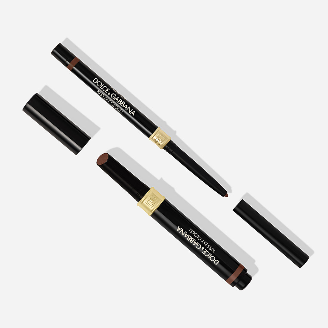 Kiss My Gloss Matita Labbra 4D e Gloss in Stick 03 Chat Liner Marrone Neutro e Gloss Duo Chrome Color Cioccolatos_DOLSF1006_Dolce&Gabbana-4