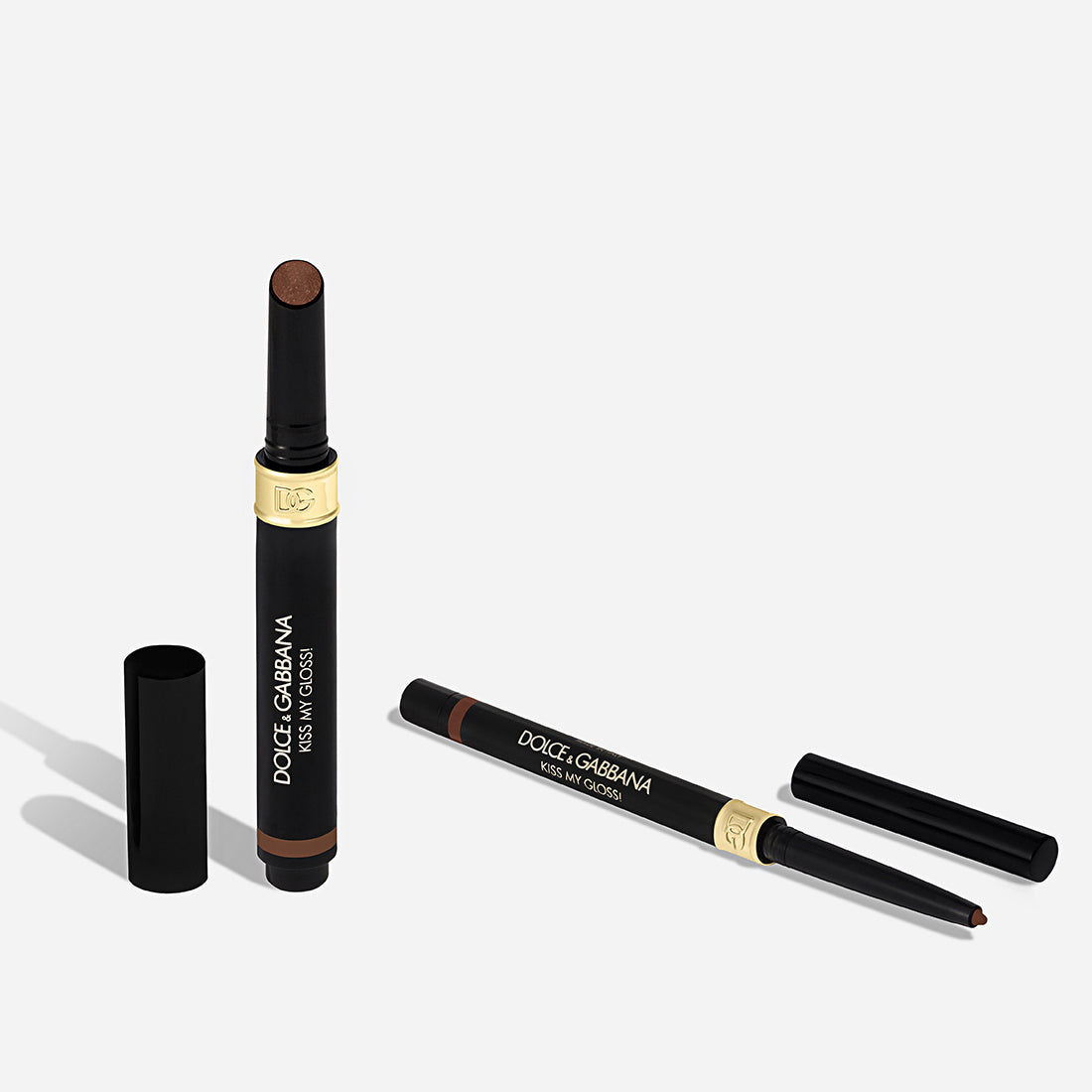 Kiss My Gloss Matita Labbra 4D e Gloss in Stick 03 Chat Liner Marrone Neutro e Gloss Duo Chrome Color Cioccolatos_DOLSF1006_Dolce&Gabbana-5
