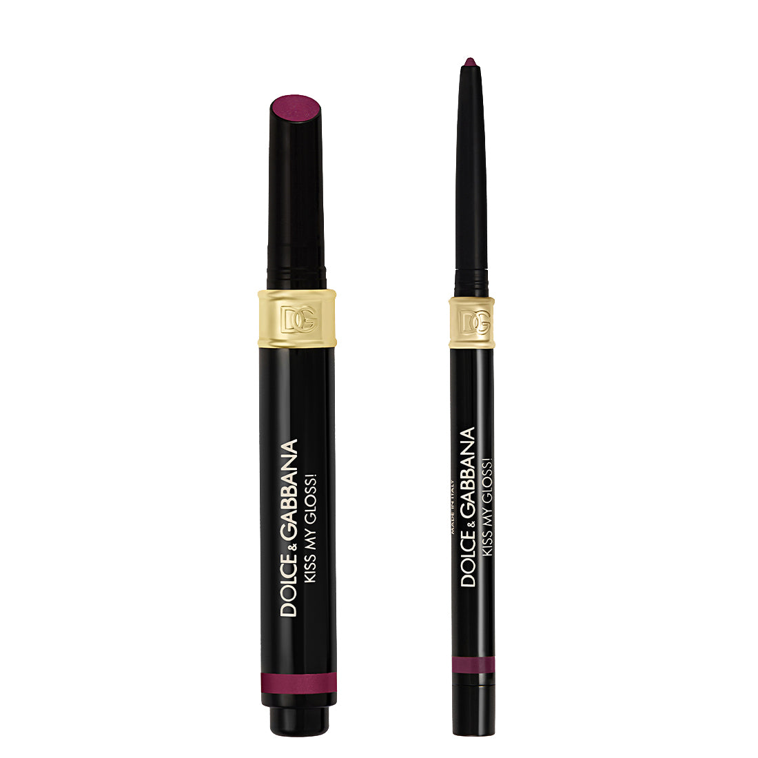 Kiss My Gloss Matita Labbra 4D e Gloss in Stick 06 Bite Liner Berry Intenso e Gloss Berry Perlato_DOLSF1001_Dolce&Gabbana