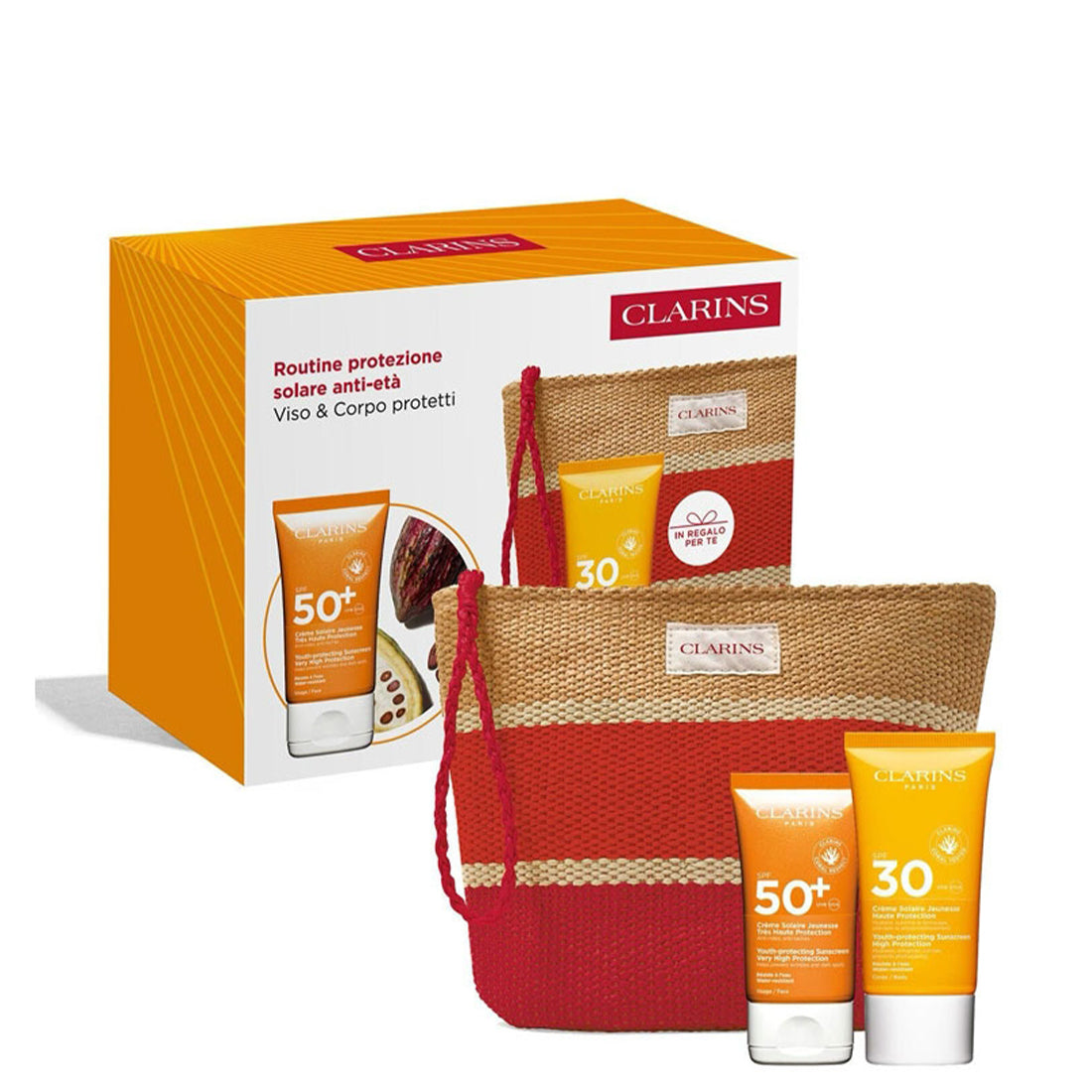 Kit Routine Solare Anti-età Viso e Corpo_CLA80123145_Clarins