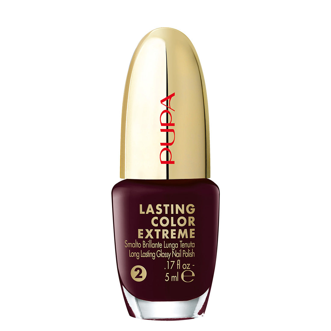 Lasting Color Extreme Smalto Brillante Lunga Tenuta N 025 Muse Burgundy_PUP230106A025_Pupa