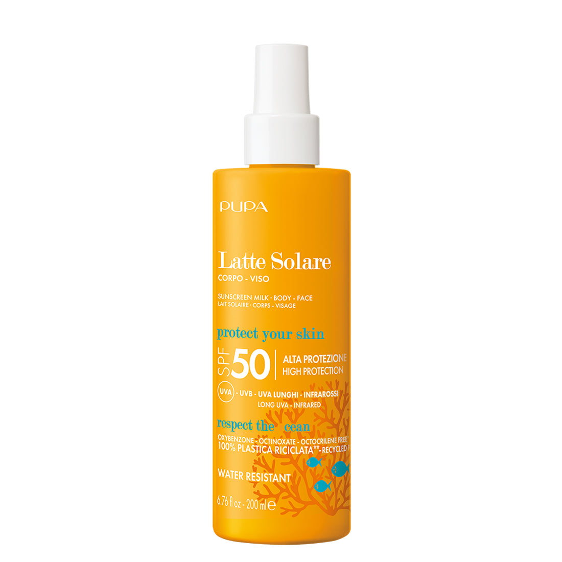 Latte Solare Corpo e Viso 200 ML SPF 50_PUP2TA085B001_Pupa