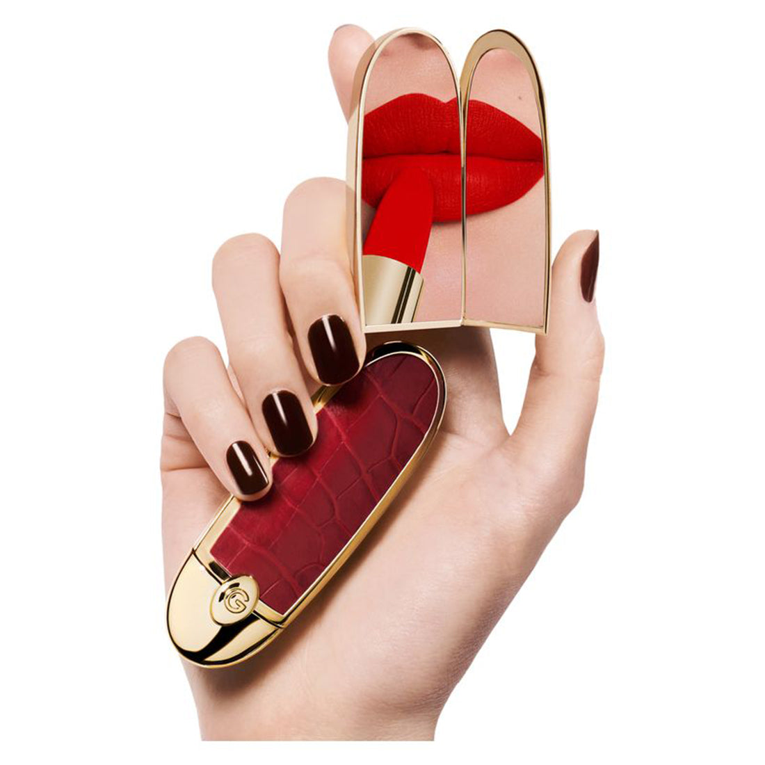 Le Capot Double MirrorCustodia Rossetto Rouge G Doppio Specchio Le Marbre_GUE043941_Guerlain-4