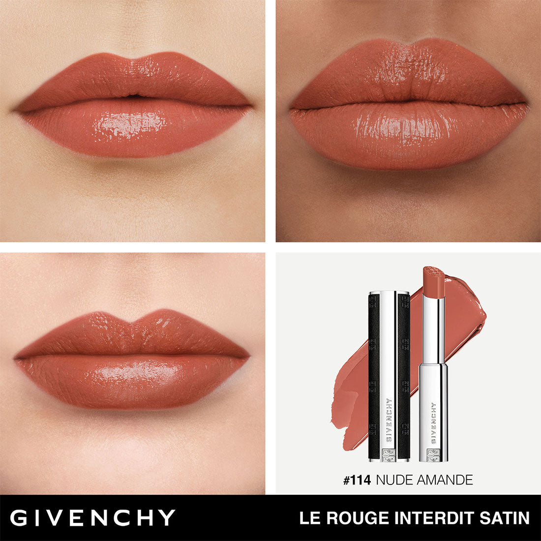 Le Rouge Interdit Satin Rossetto dal finish satinato 114 Nude Amande_GIVP000250_Givenchy-4