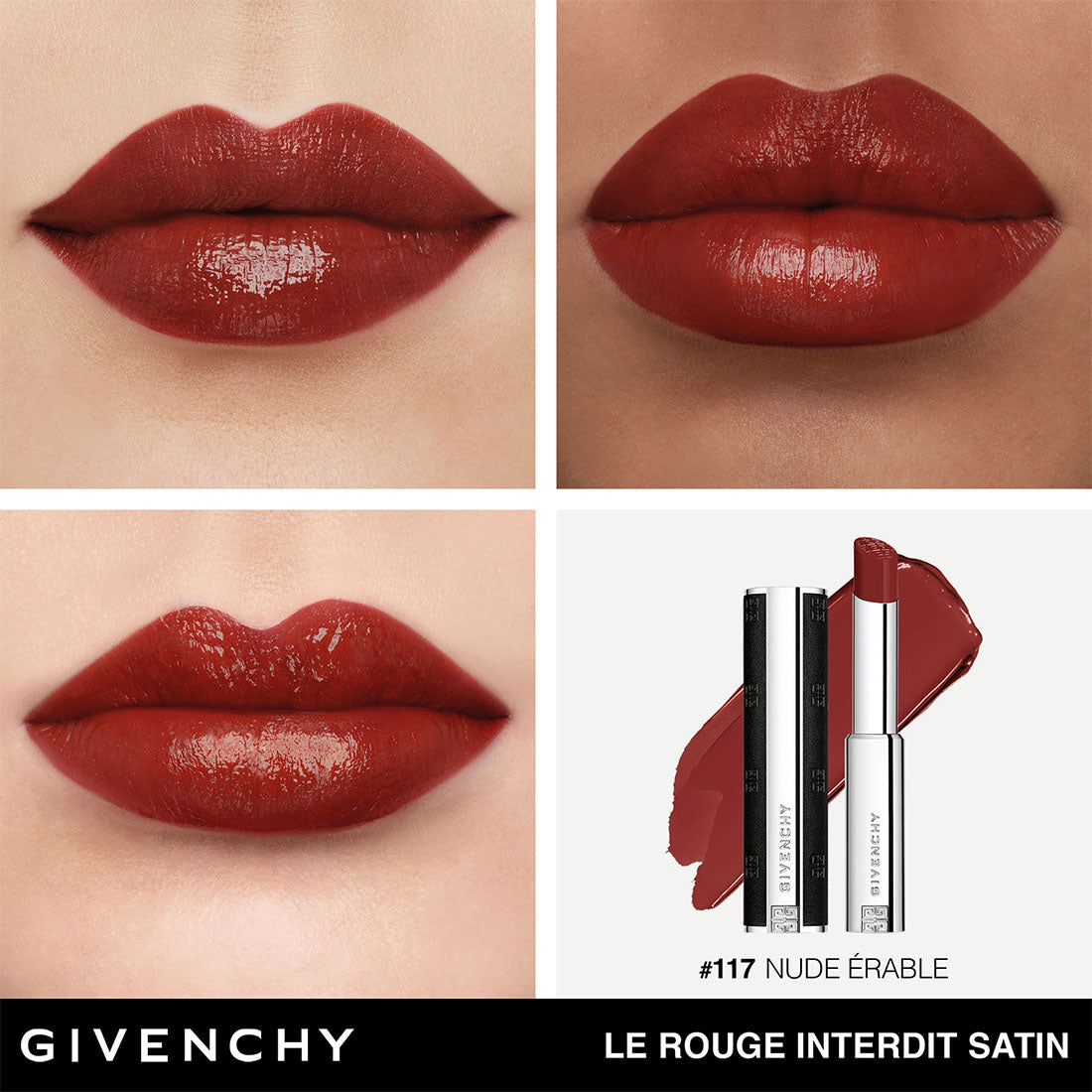 Le Rouge Interdit Satin Rossetto dal finish satinato 117 Nude Erable_GIVP000251_Givenchy-4