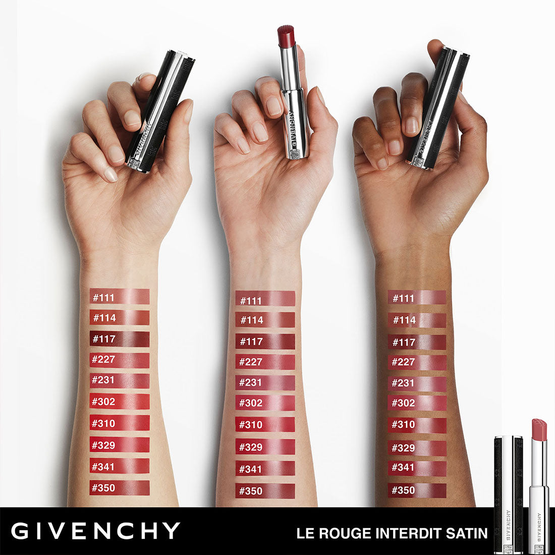 Le Rouge Interdit Satin Rossetto dal finish satinato 329 Rouge Enflammè_GIVP000256_Givenchy-3