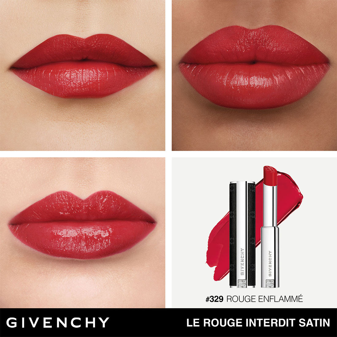 Le Rouge Interdit Satin Rossetto dal finish satinato 329 Rouge Enflammè_GIVP000256_Givenchy-4