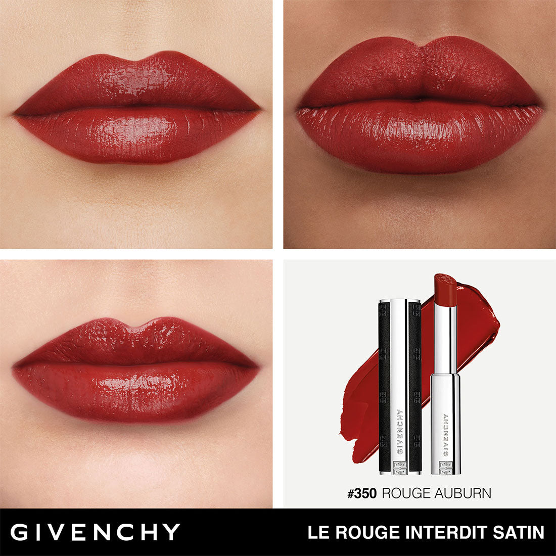 Le Rouge Interdit Satin Rossetto dal finish satinato 350 Rouge Auburn_GIVP000300_Givenchy-4