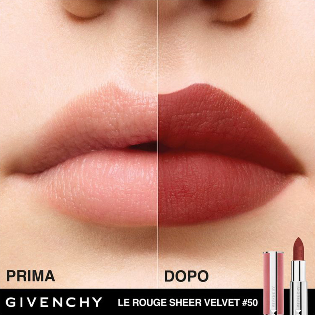 Le Rouge Sheer Velvet Rossetto Mat 50 Brun Acajou_GIVP084374_Givenchy-2