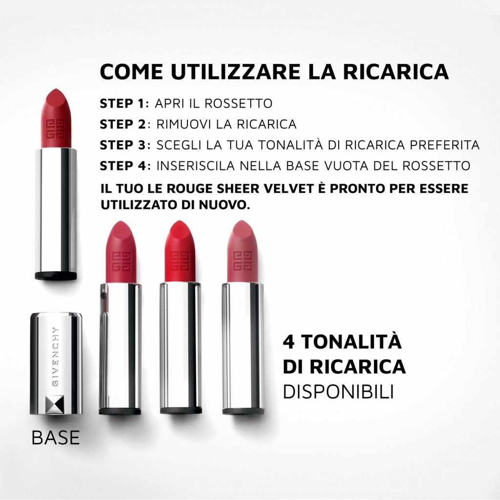 Le Rouge Sheer Velvet Rossetto Mat Refill  27 Rouge Infusè_GIVP083955_Givenchy-2