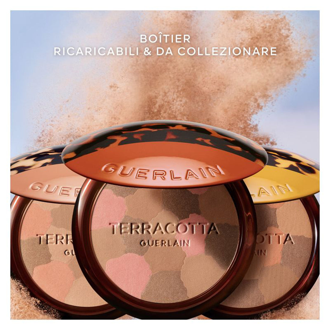 Terracotta Ecailles La Poudre Eclat Bonne Mine Naturelle Edizione Limitata 01 Clair Dorè/ Light Warm_GUE044280_Guerlain-6