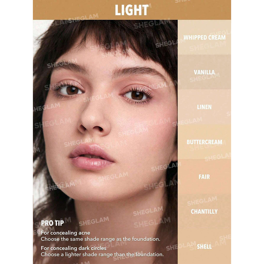 Like Magic 12hr Full Coverage Concealer Shell_SHE053_Sheglam-6