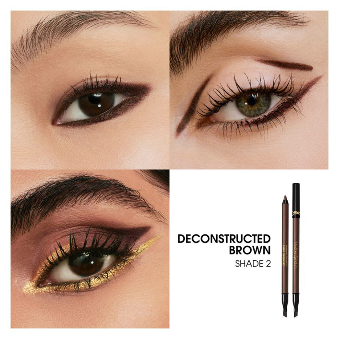 Lines Liberated Matita Occhi  Deconstructed Brown_YSLLE885800_YSL-4