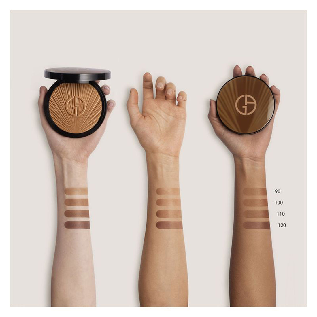 Luminous Silk Bronzing Powder Bronzer Crema in Polvere 100 Sunkissed Sand_ARMLE931400_Giorgio Armani-6