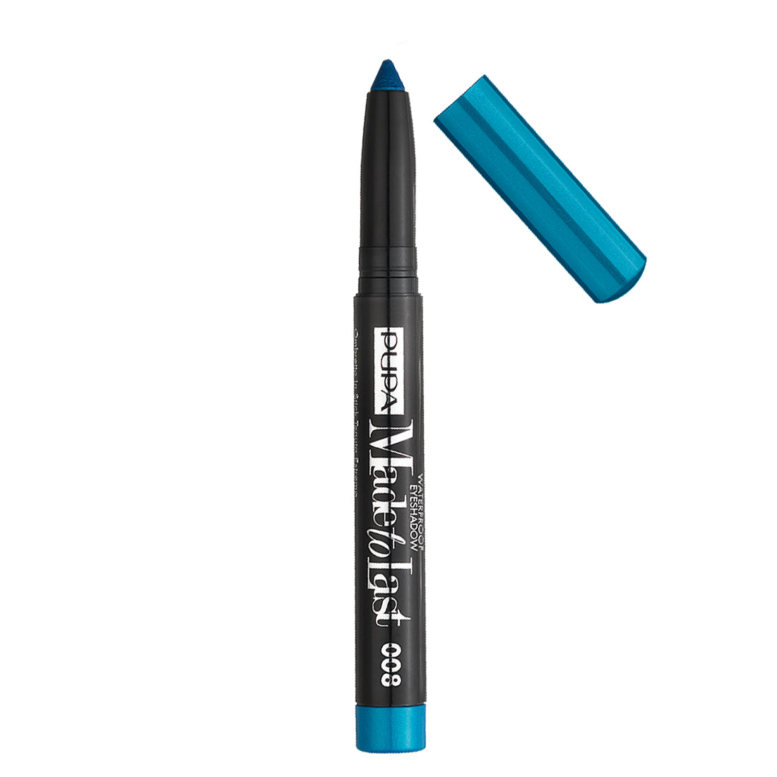 Made to Last Waterproof Eyeshadow Ombretto Stick Tenuta Estrema N 008 Pool Blue_PUP240078008_Pupa
