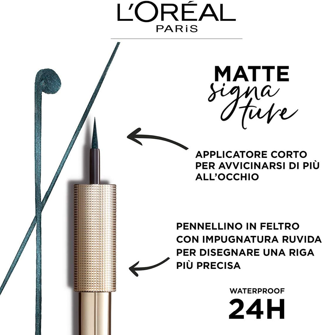 Matte Signature Eyeliner Matte 04 Emeralde_COR5259_L'Oreal-3