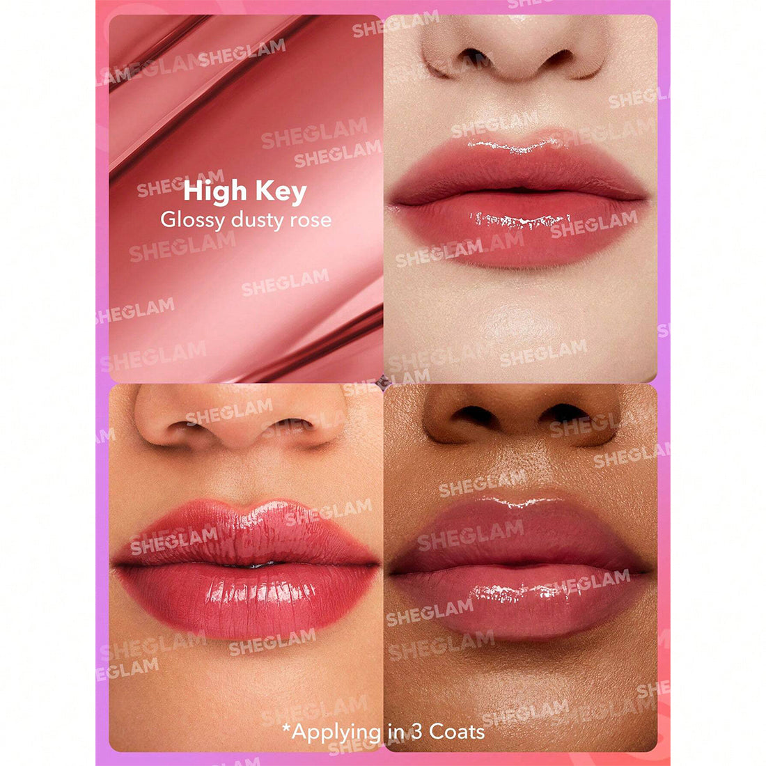 Mirror Kiss Hogh Lipstick High Key_SHE038_SHEGLAM-2