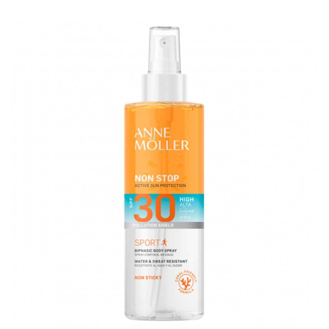 Non Stop Active Sun Protection Protezione Solare Spray SPF 30 150 ML_ANN6M032_ANNE MOLLER