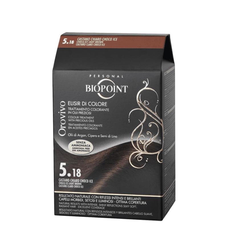 Orovivo Elisir di Colore 5.18 Castano Chiaro Choco Ice_BIO20518_Biopoint