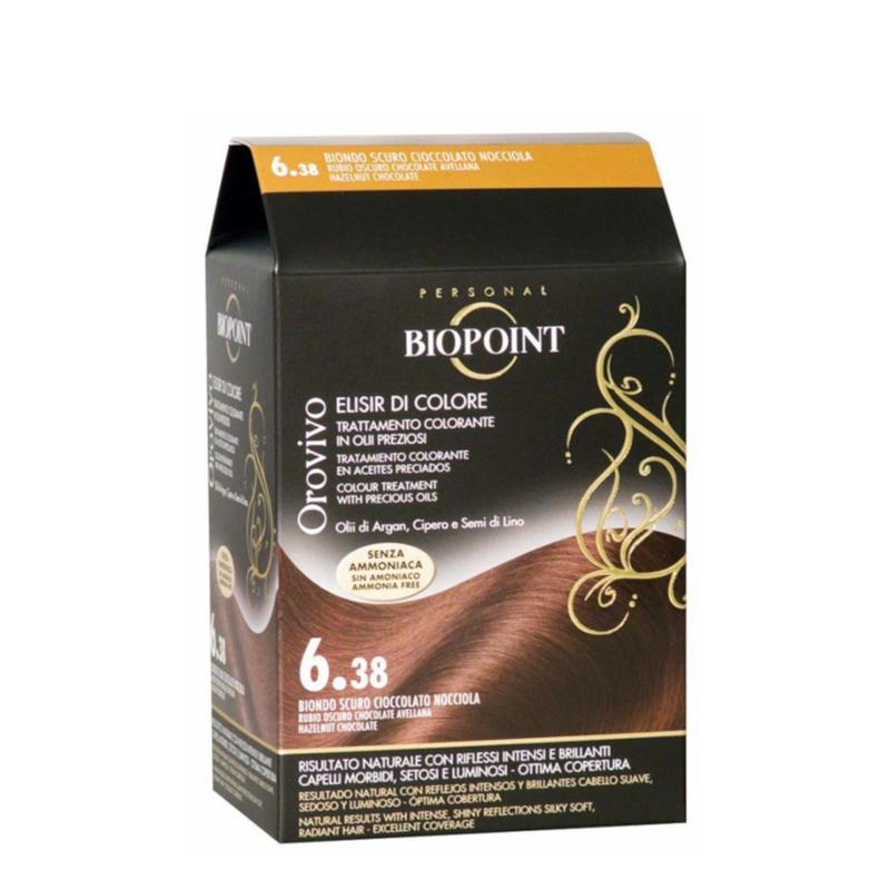 Orovivo Elisir di Colore 6.38 Biondo Scuro Cioccolato Nocciola_BIO20638_Biopoint