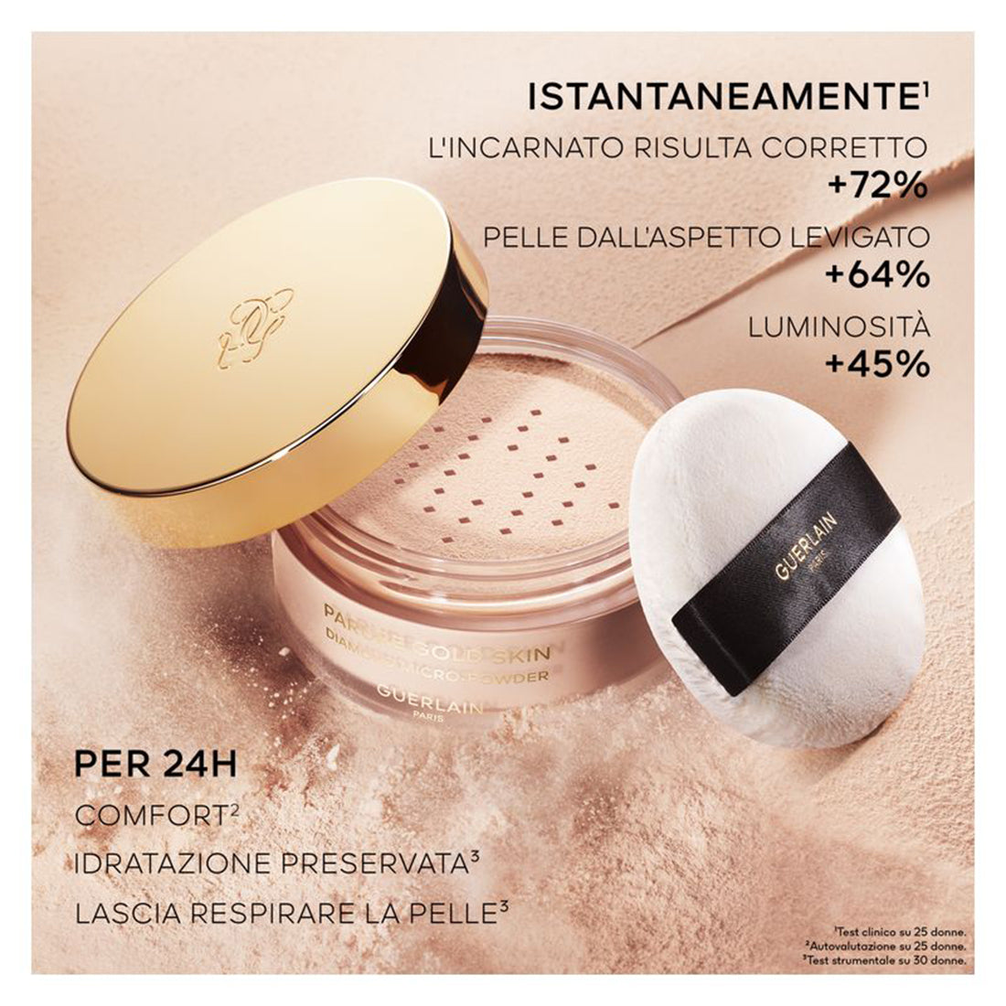 Parure Gold Skin Diamond Micro Poudre Libre Cipria in Polvere 01 Traslucent_GUE044070_Guerlain-4