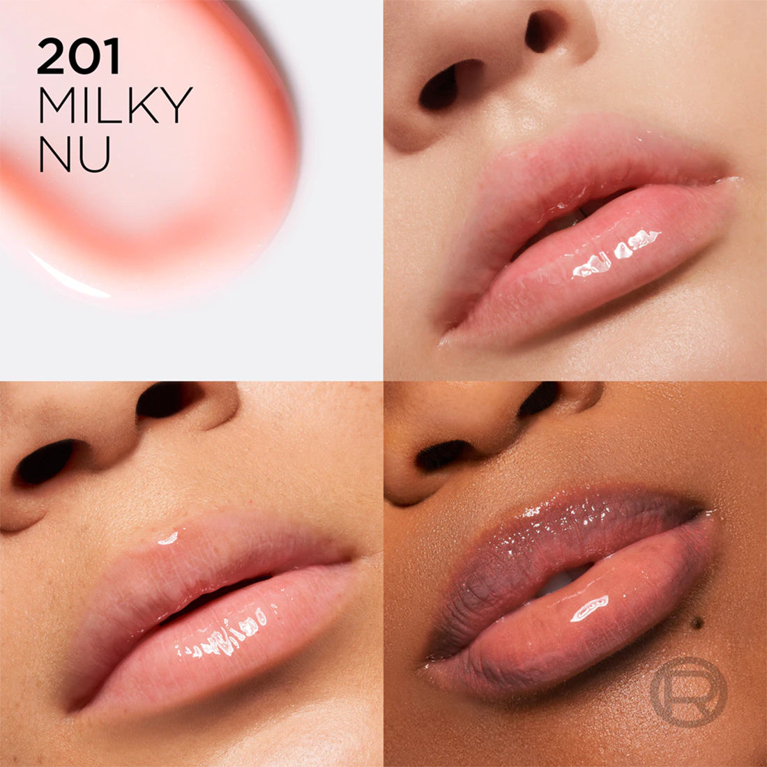 Plump Ambition Lip Oil Lucidalabbra Volumizzante con acido ialuronico 201 Milky Nu_COR892200_L'Oreal-2