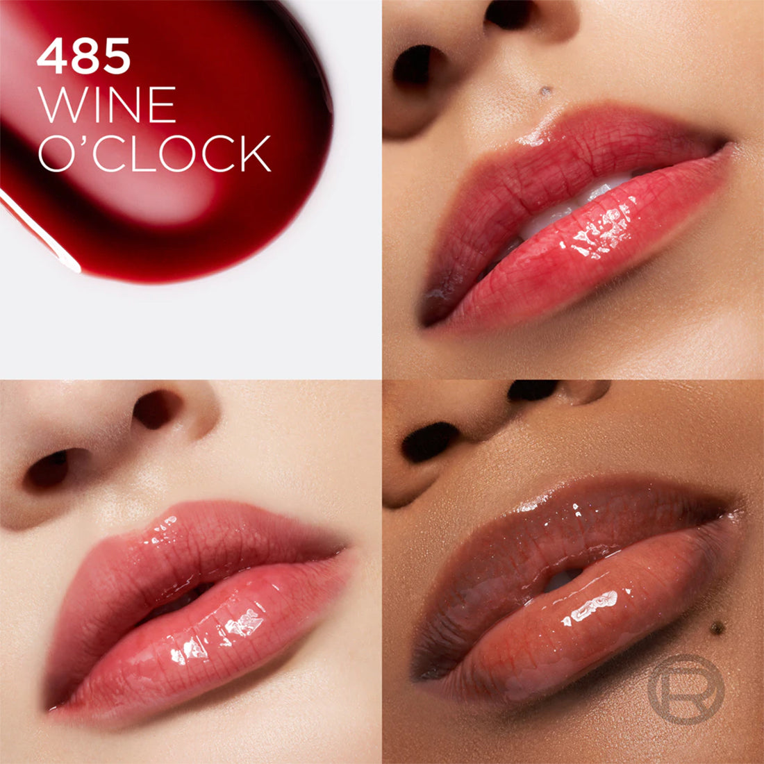 Plump Ambition Lip Oil Lucidalabbra Volumizzante con acido ialuronico 485 Wine O'Clock_COR893100_L'Oreal-2