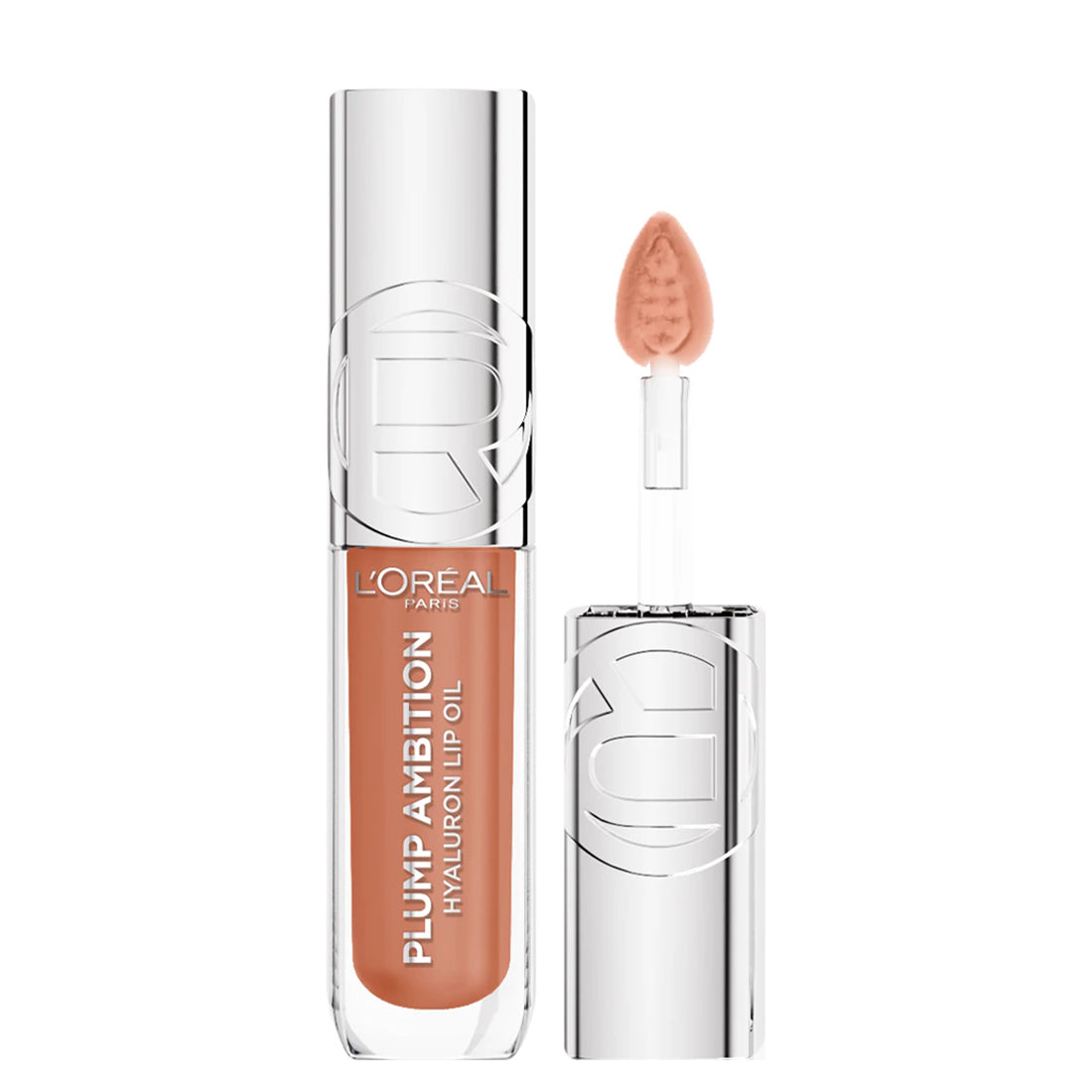 Plump Ambition Lip Oil Lucidalabbra Volumizzante con acido ialuronico 641 Latte Glace_COR892400_L'Oreal