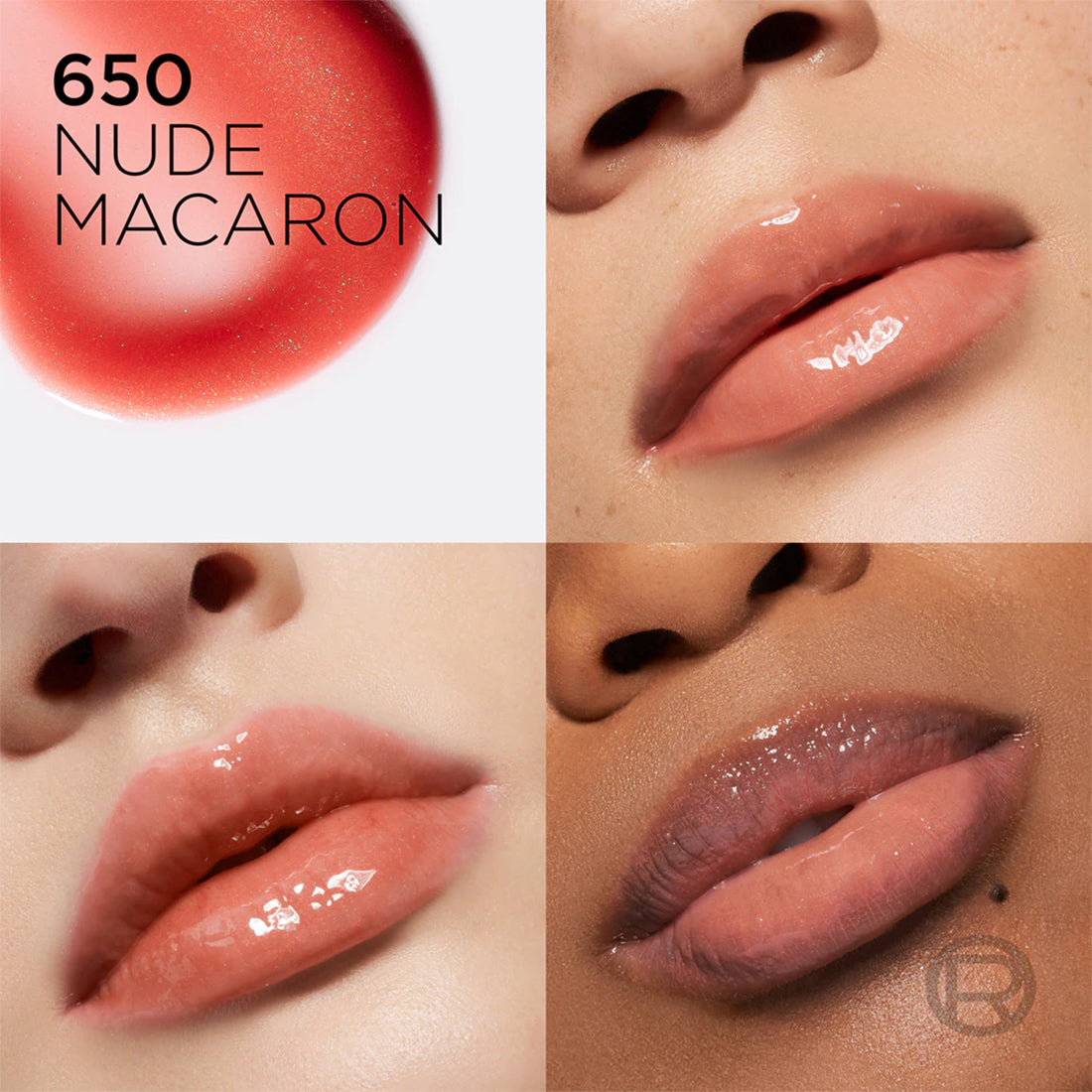 Plump Ambition Lip Oil Lucidalabbra Volumizzante con acido ialuronico 650 Nude Macaron_COR892500_L'Oreal-2