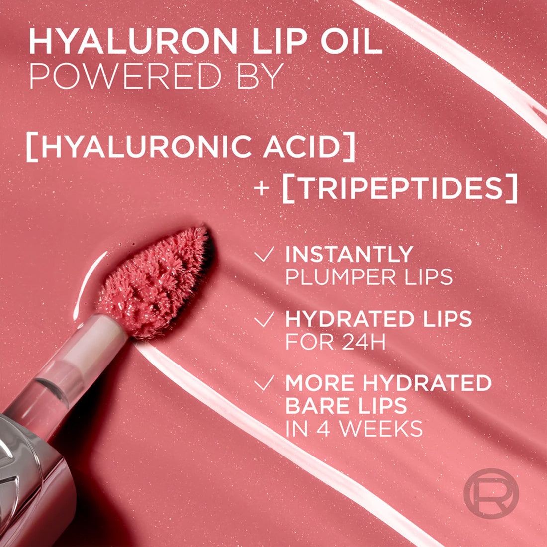Plump Ambition Lip Oil Lucidalabbra Volumizzante con acido ialuronico 650 Nude Macaron_COR892500_L'Oreal-4