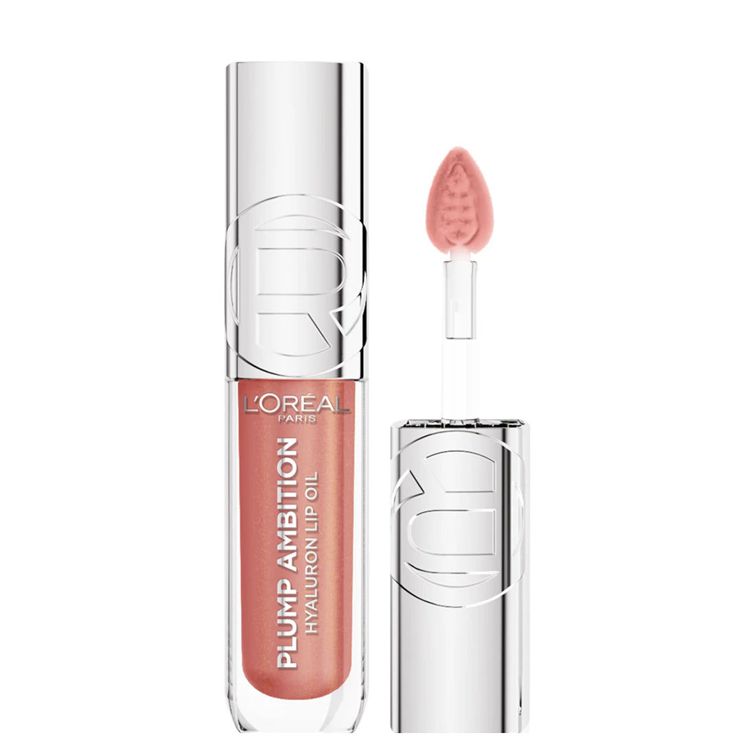 Plump Ambition Lip Oil Lucidalabbra Volumizzante con acido ialuronico 650 Nude Macaron_COR892500_L'Oreal