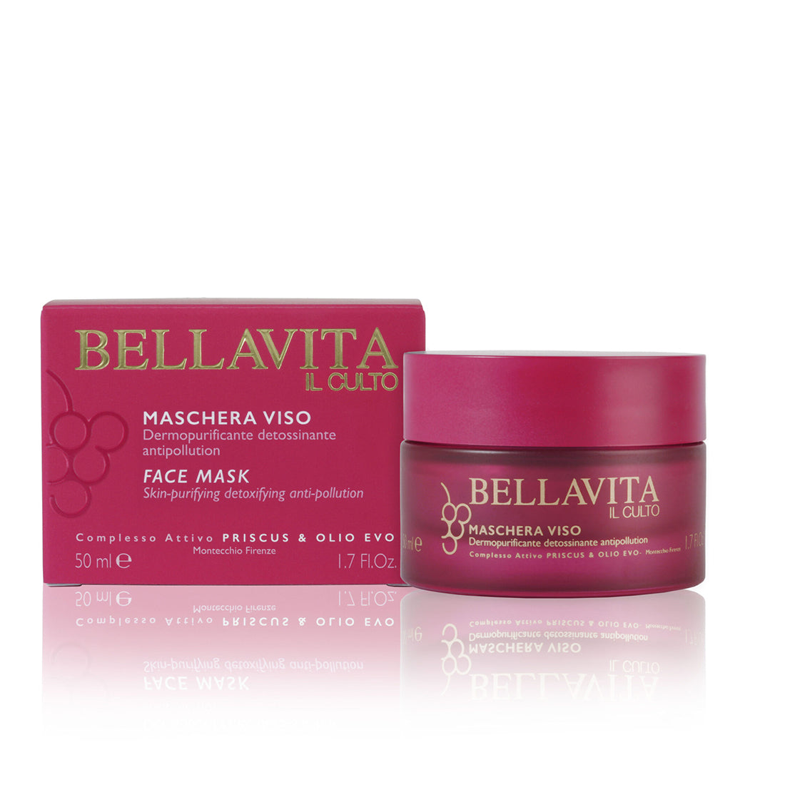 Priscu e Olio Evo Maschera Viso Dermopurificante Detossidante 50 ML_BEL22_BELLAVITA IL CULTO-2
