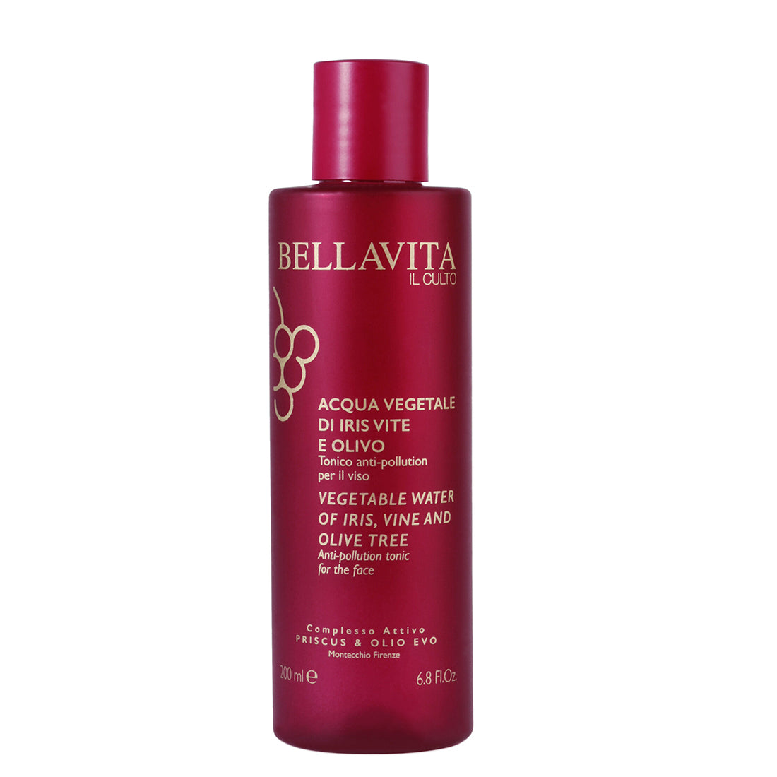 Priscus & Olio Evo Acqua Vegetale Di Iris Vite e Olivo Tonico Anti-pollution Viso 250 ML_BEL17_BELLAVITA IL CULTO