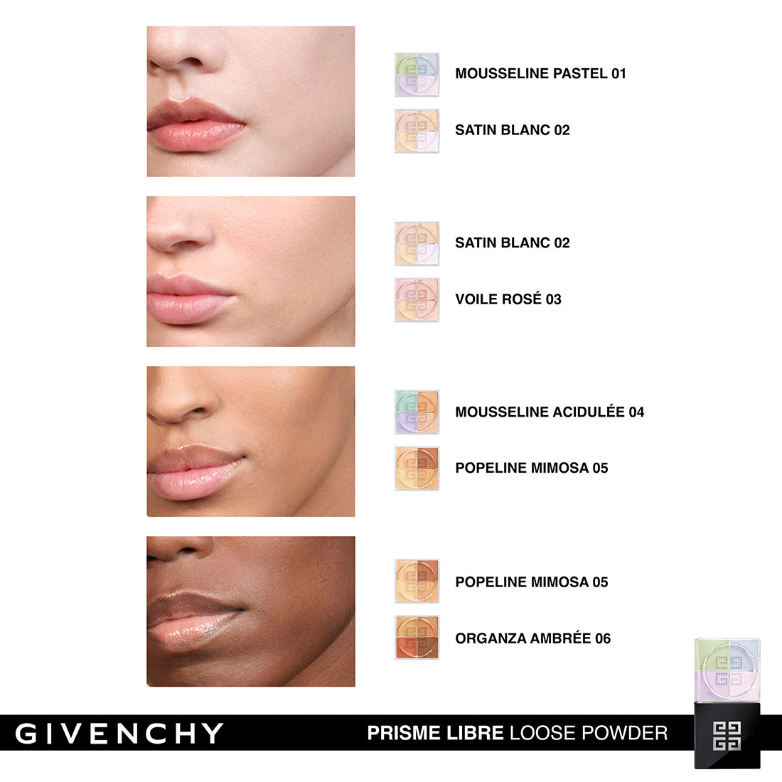 Prisme Libre Loose Powder Cipria in Polvere Libera 4 Colori 01 Mousseline Pastel_GIVP090304_Givenchy-4
