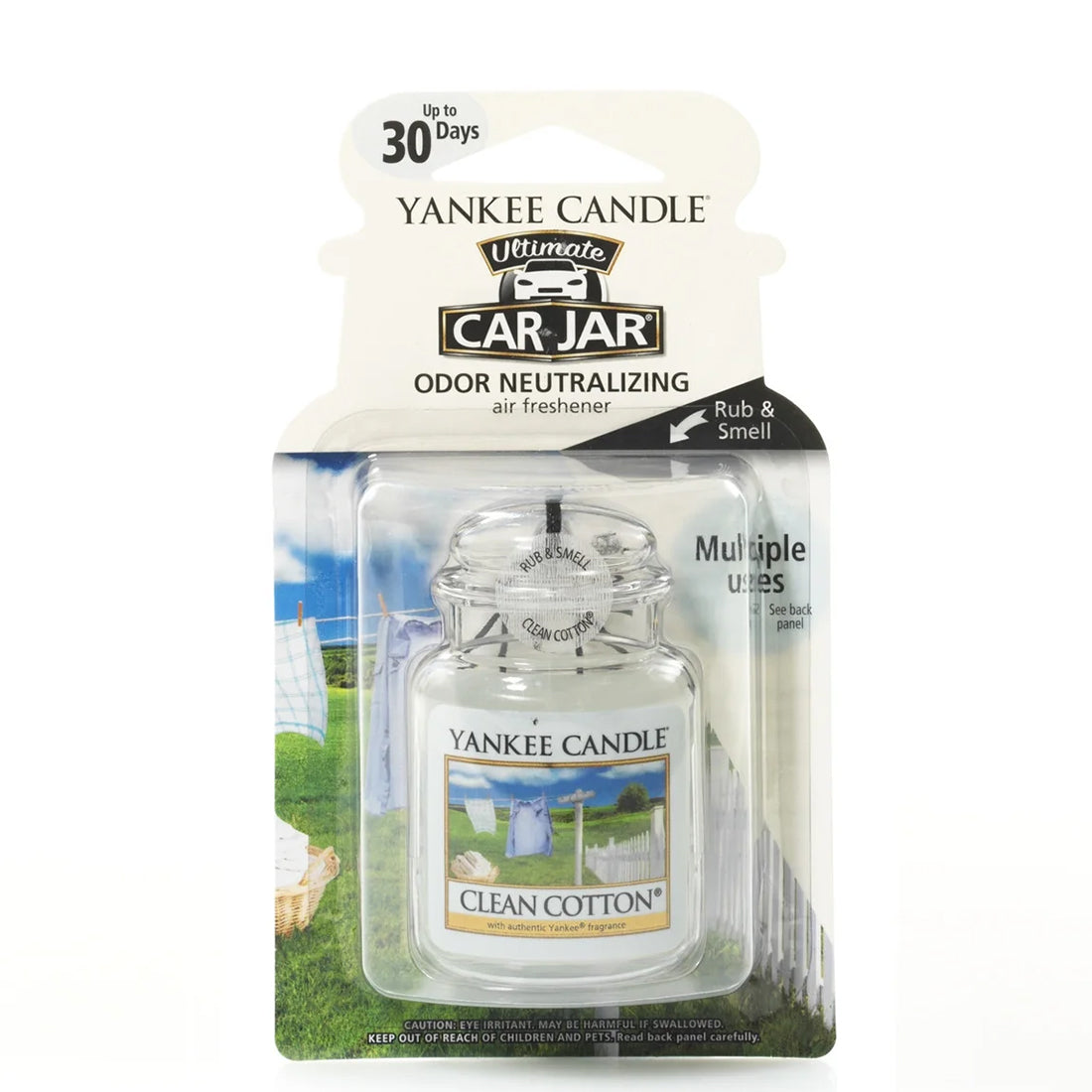 Profumatore per auto Clean Cotton_YAN2244826_YANKEE CANDLE