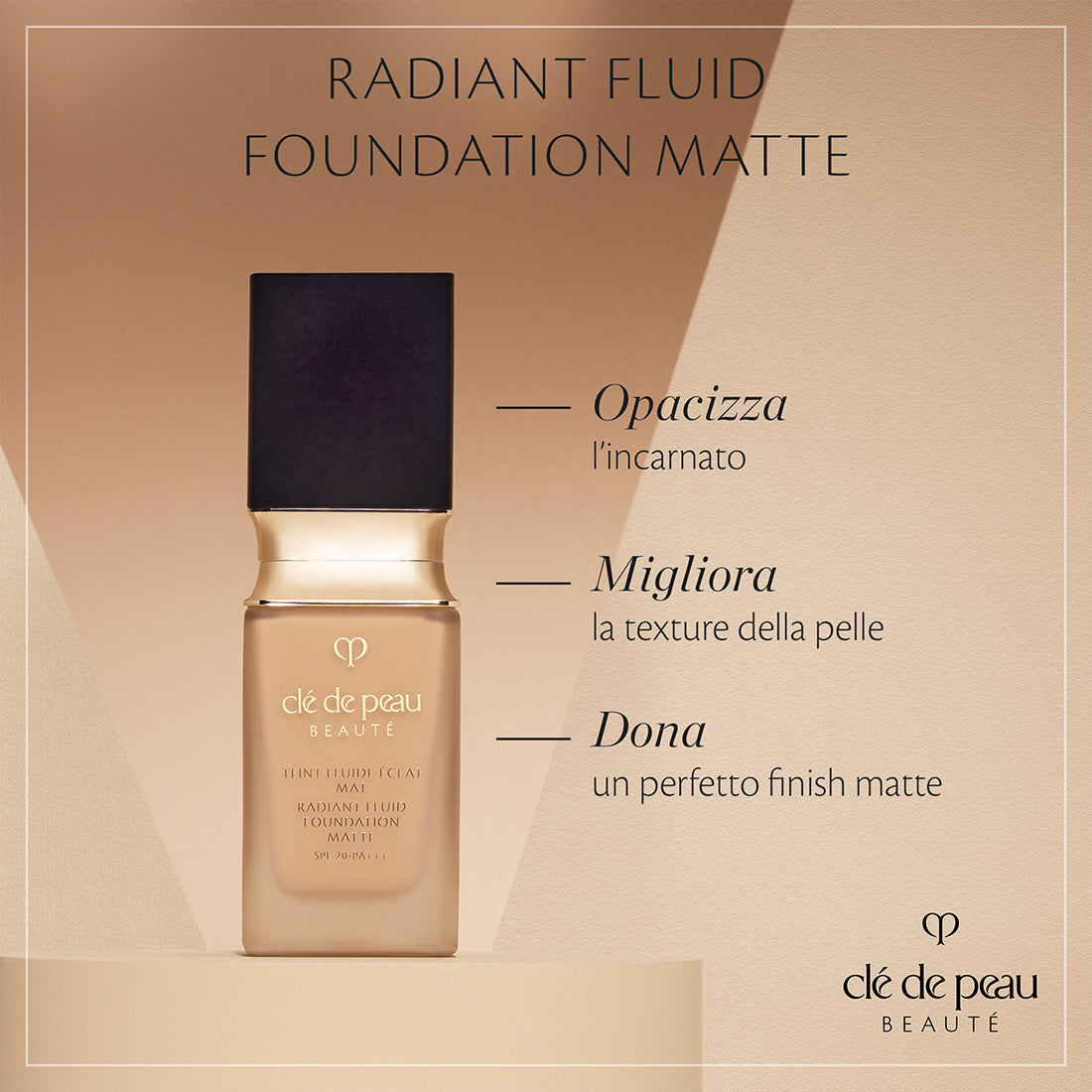 Radiant Fluid Foundation Matte Fondotinta Matte a Lunga Durata B30_CDP10116262301_CLE' DE PEAU BEAUTE'-4