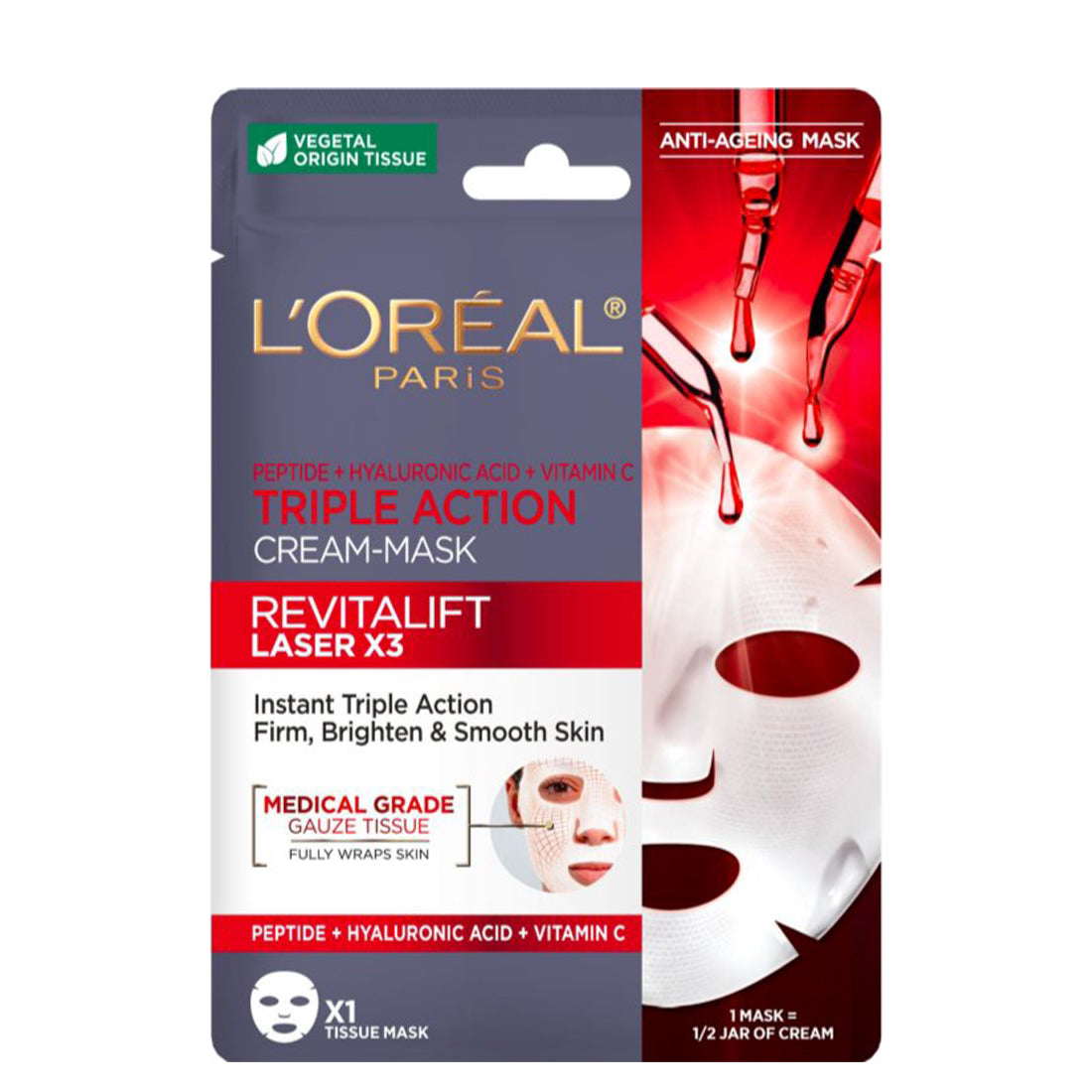Revitalift Laser X3 Maschera in Tessuto Anti-rughe_PLE50894_L'Oreal