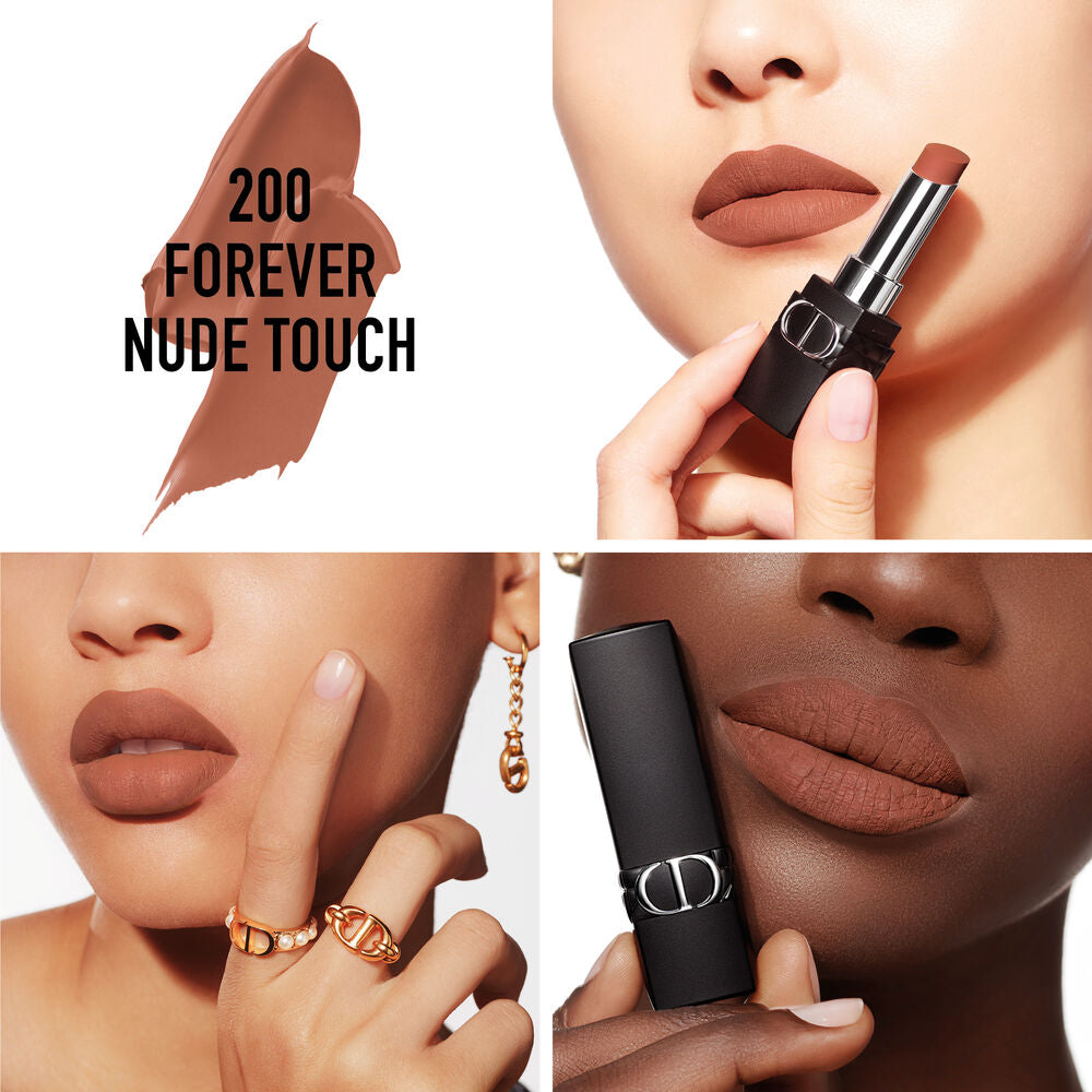 Rouge Dior Forever Rossetto no transfer – mat ultra-pigmentato – comfort effetto labbra nude 200 Forever Nude Touch_CDC030800200_Dior-2
