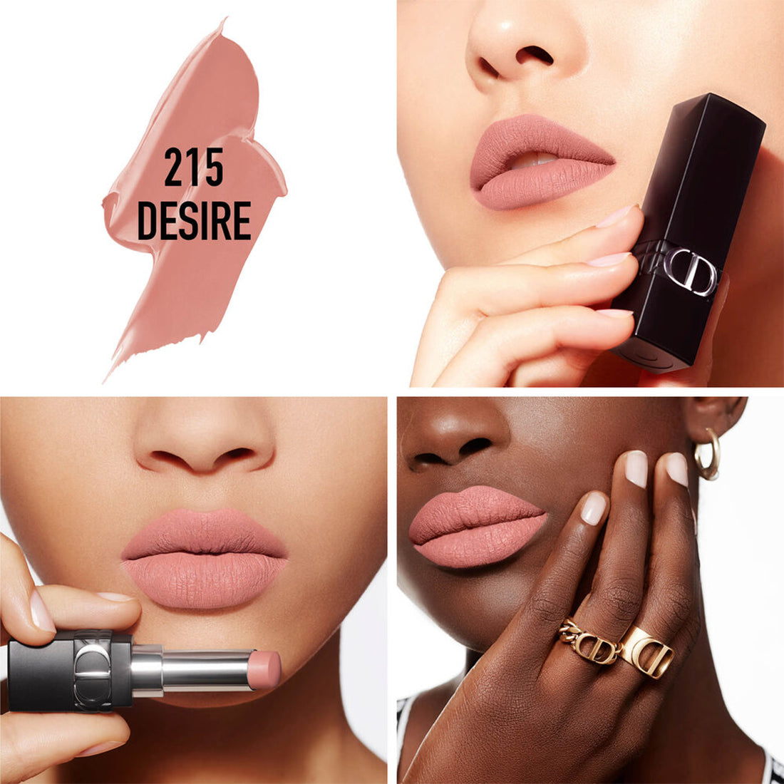 Rouge Dior Forever Rossetto no transfer – mat ultra-pigmentato – comfort effetto labbra nude 215 Desire_CDC030800215_Dior-2