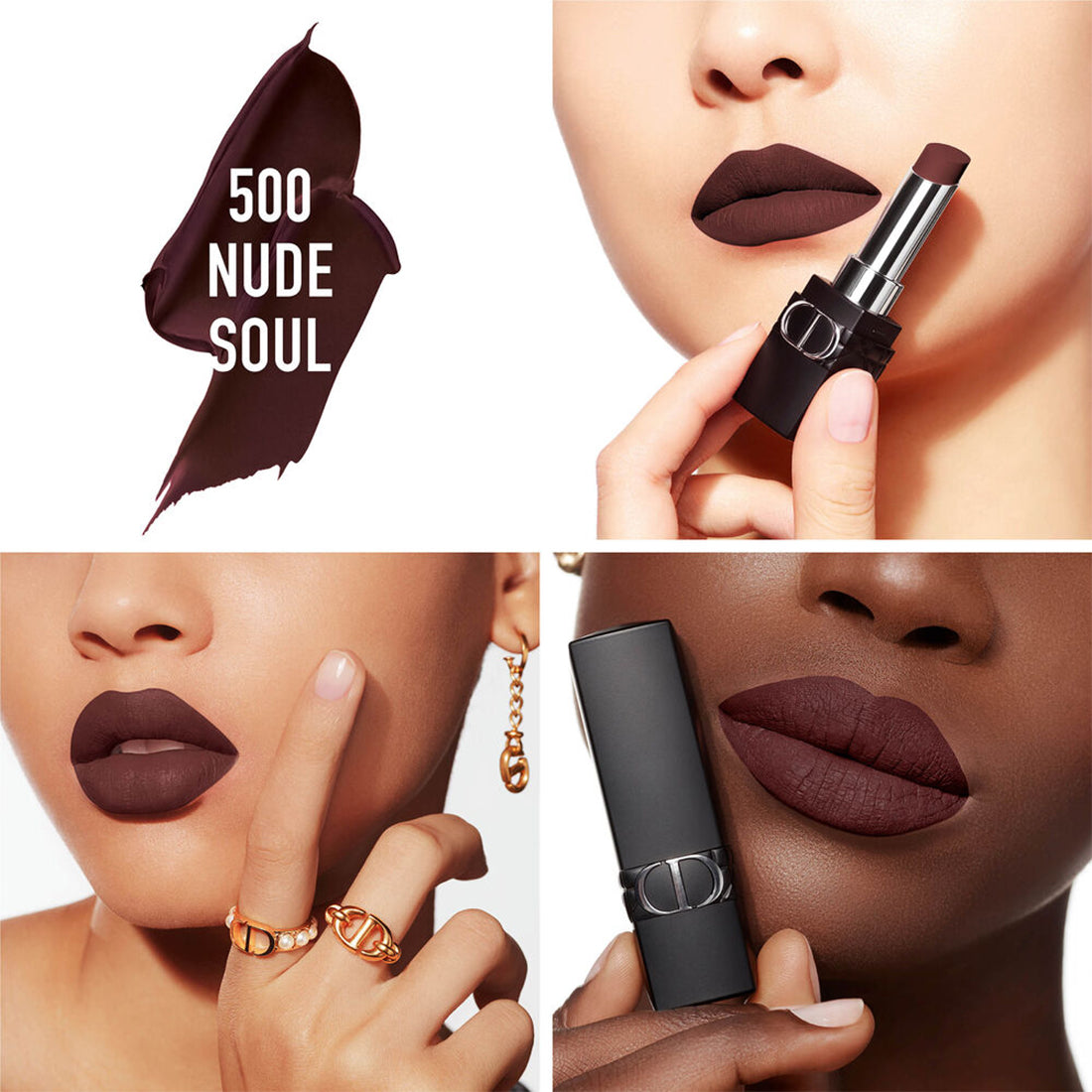 Rouge Dior Forever Rossetto no transfer – mat ultra-pigmentato – comfort effetto labbra nude 500 Nude Soul_CDC030800500_Dior-2