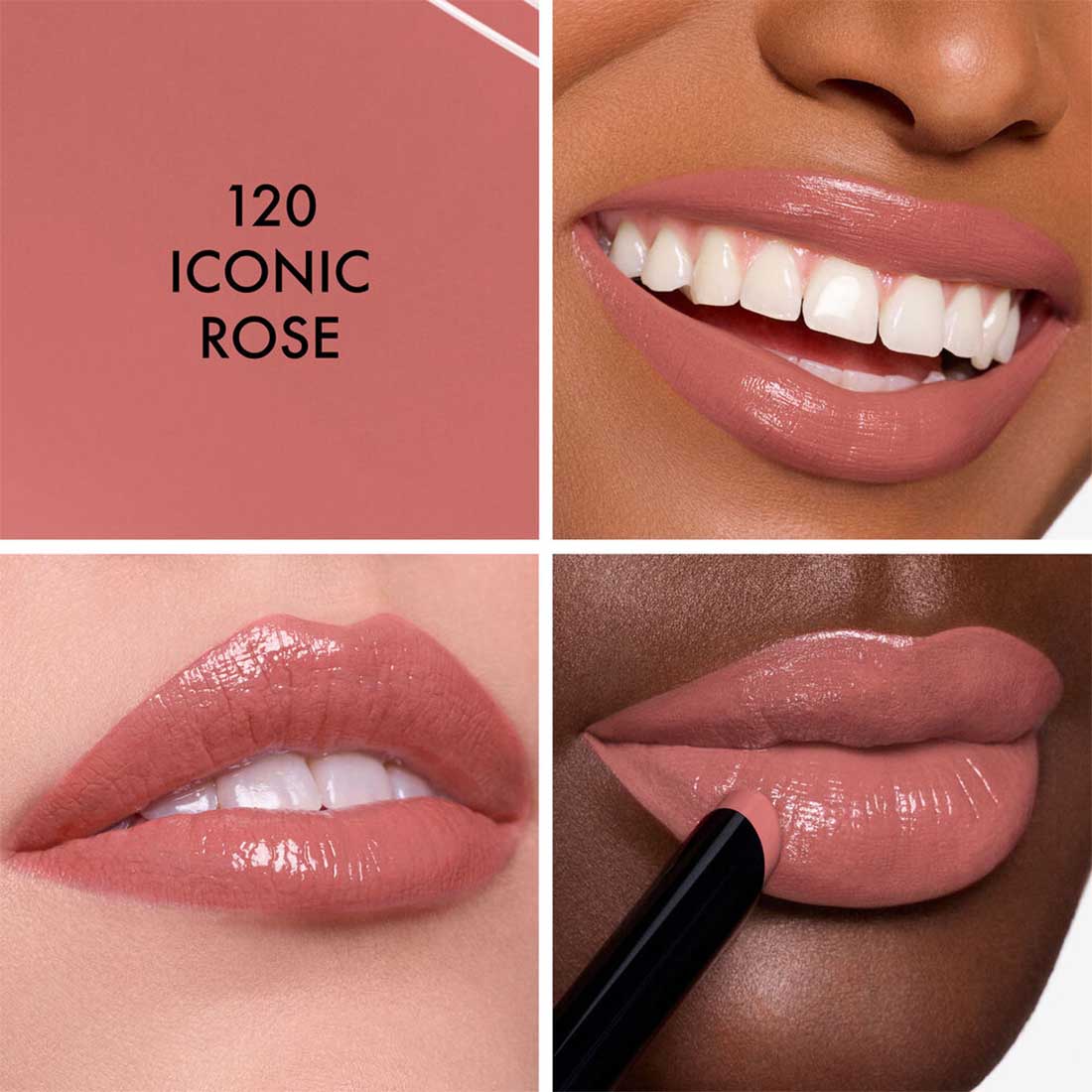 Rouge Dior On Stage Rossetto dal finish brillante e dalla tenuta estrema 120 Iconic Rose_CDE000000809_Dior-3