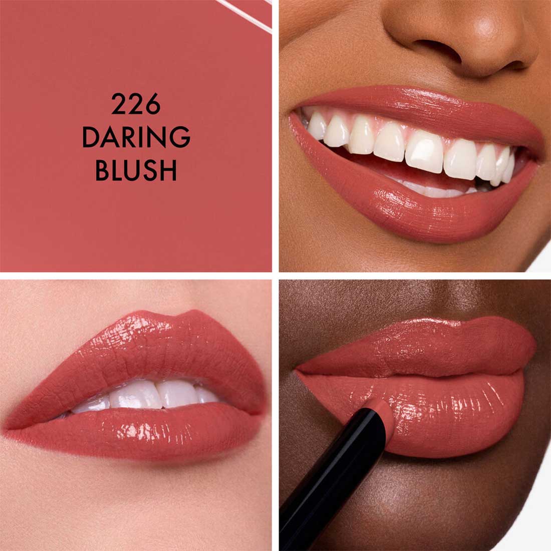 Rouge Dior On Stage Rossetto dal finish brillante e dalla tenuta estrema 226 Daring Blush_CDE000000808_Dior-3