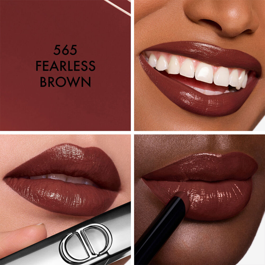Rouge Dior On Stage Rossetto dal finish brillante e dalla tenuta estrema 565 Fearless Brown_CDE000000802_Dior-2