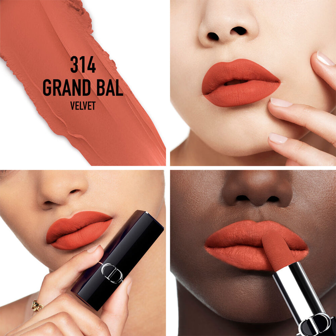 Rouge Dior Rossetto comfort e lunga tenuta finish Velvet 314 Grand Bal_CDC035600314_Dior-2