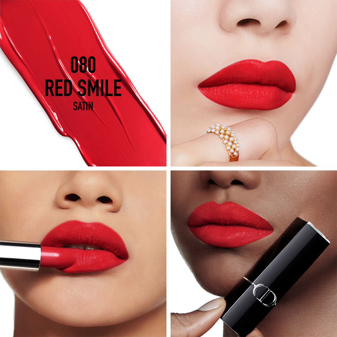 Rouge Dior Rossetto comfort e lunga tenuta satin 080 Red Smile_CDC035500080_Dior-2
