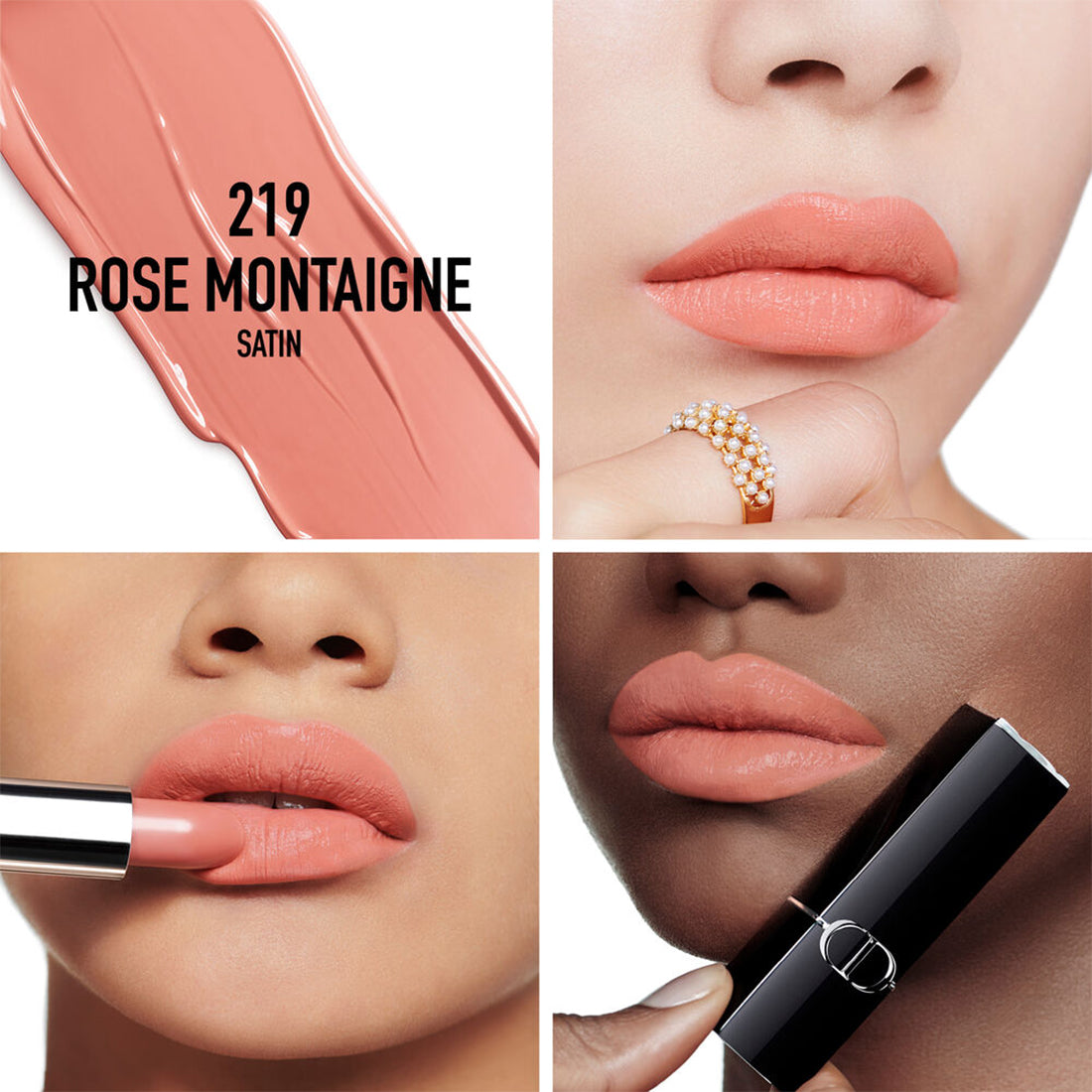 Rouge Dior Rossetto comfort e lunga tenuta satin 219 Rose Mantaigne_CDC035500219_Dior-2